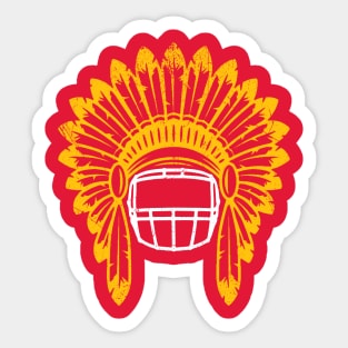 Chiefs Headdress - Red 2 Sticker